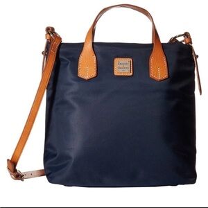 Dooney & Bourke Navy and Tan Tote Bag